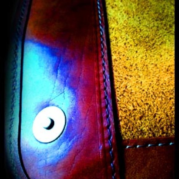 New Italian Leather Messenger Bag